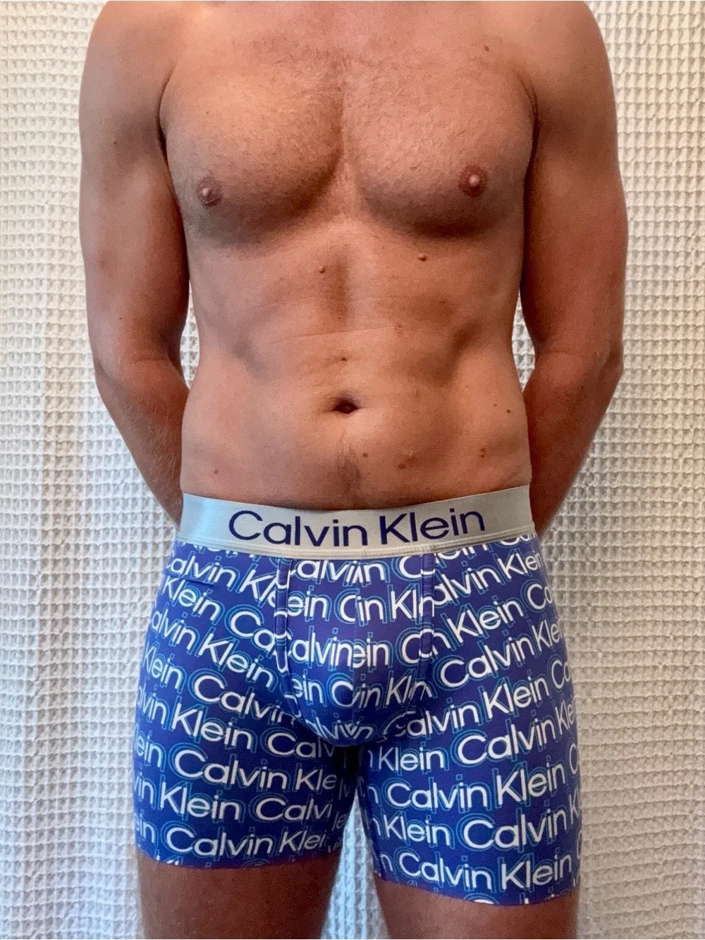 Calvin Klein Brushed Microfiber Stretch boxer brief | small | blue